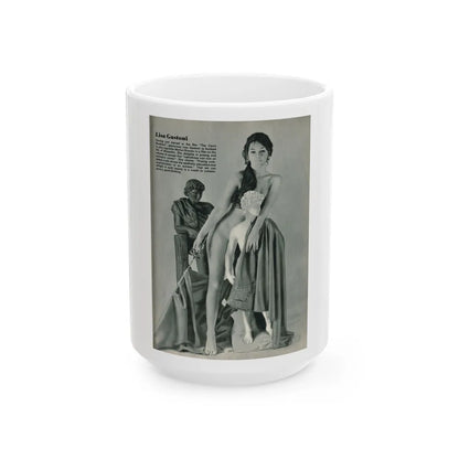 Lisa Gastoni #55 (Vintage Female Icon) White Coffee Mug-15oz-Go Mug Yourself