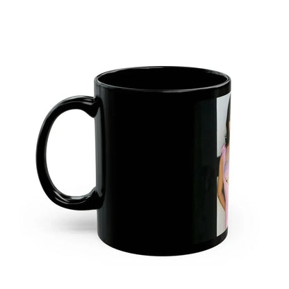Lisa Gastoni #60 (Vintage Female Icon) Black Coffee Mug - Go Mug Yourself