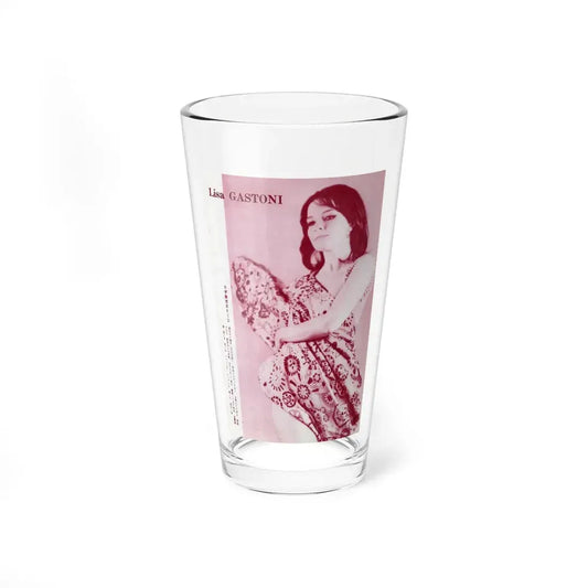 Lisa Gastoni #65 (Vintage Female Icon) Pint Glass 16oz 16oz - Go Mug Yourself