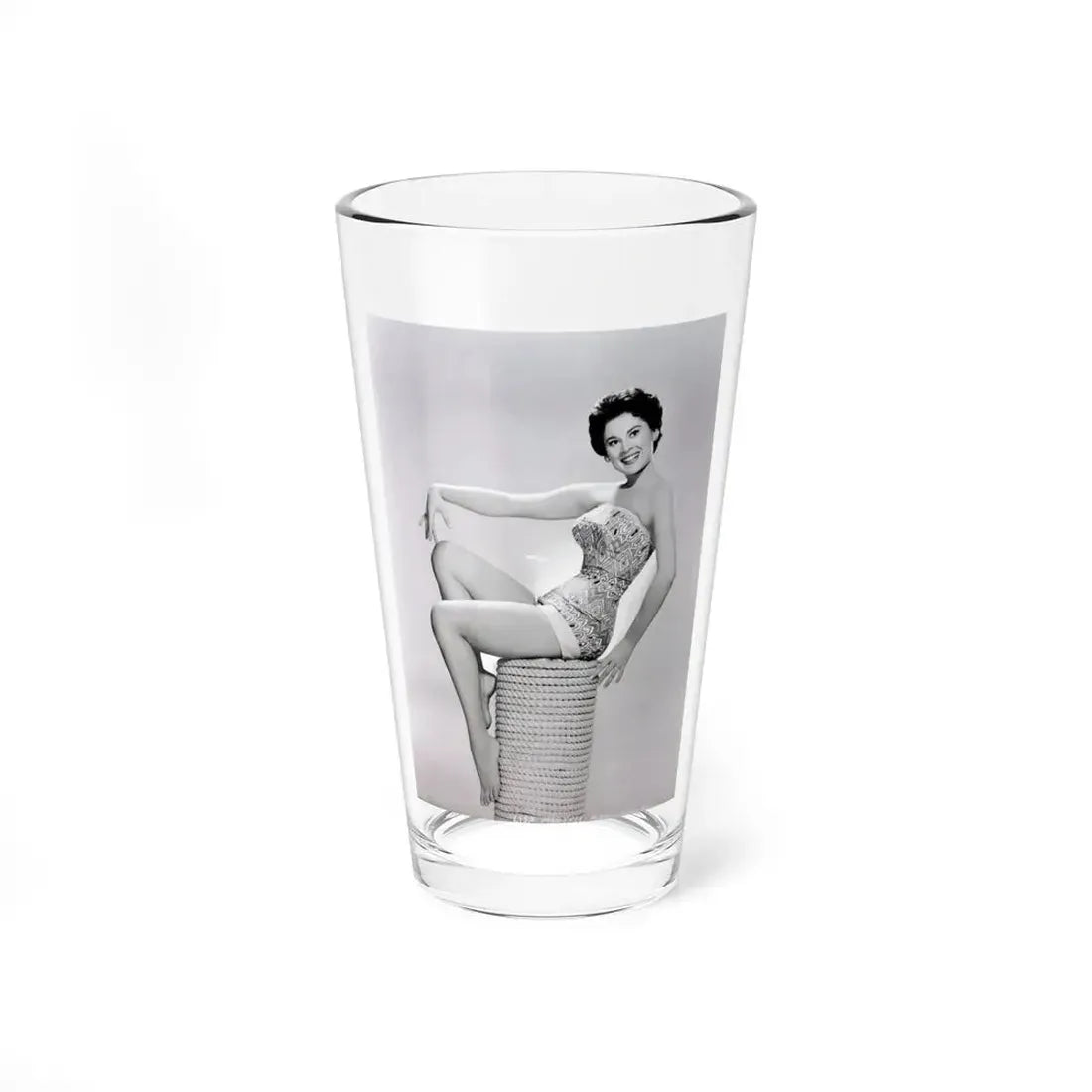 Lisa Montell #02 (Vintage Female Icon) Pint Glass 16oz 16oz - Go Mug Yourself