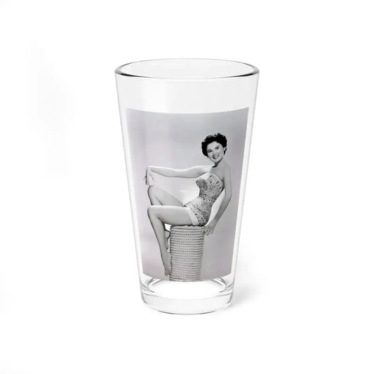 Lisa Montell #02 (Vintage Female Icon) Pint Glass 16oz 16oz - Go Mug Yourself