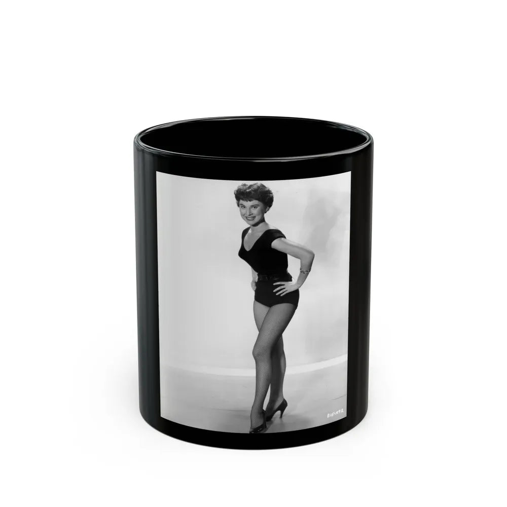 Lisa Montell #05 (Vintage Female Icon) Black Coffee Mug-11oz-Go Mug Yourself