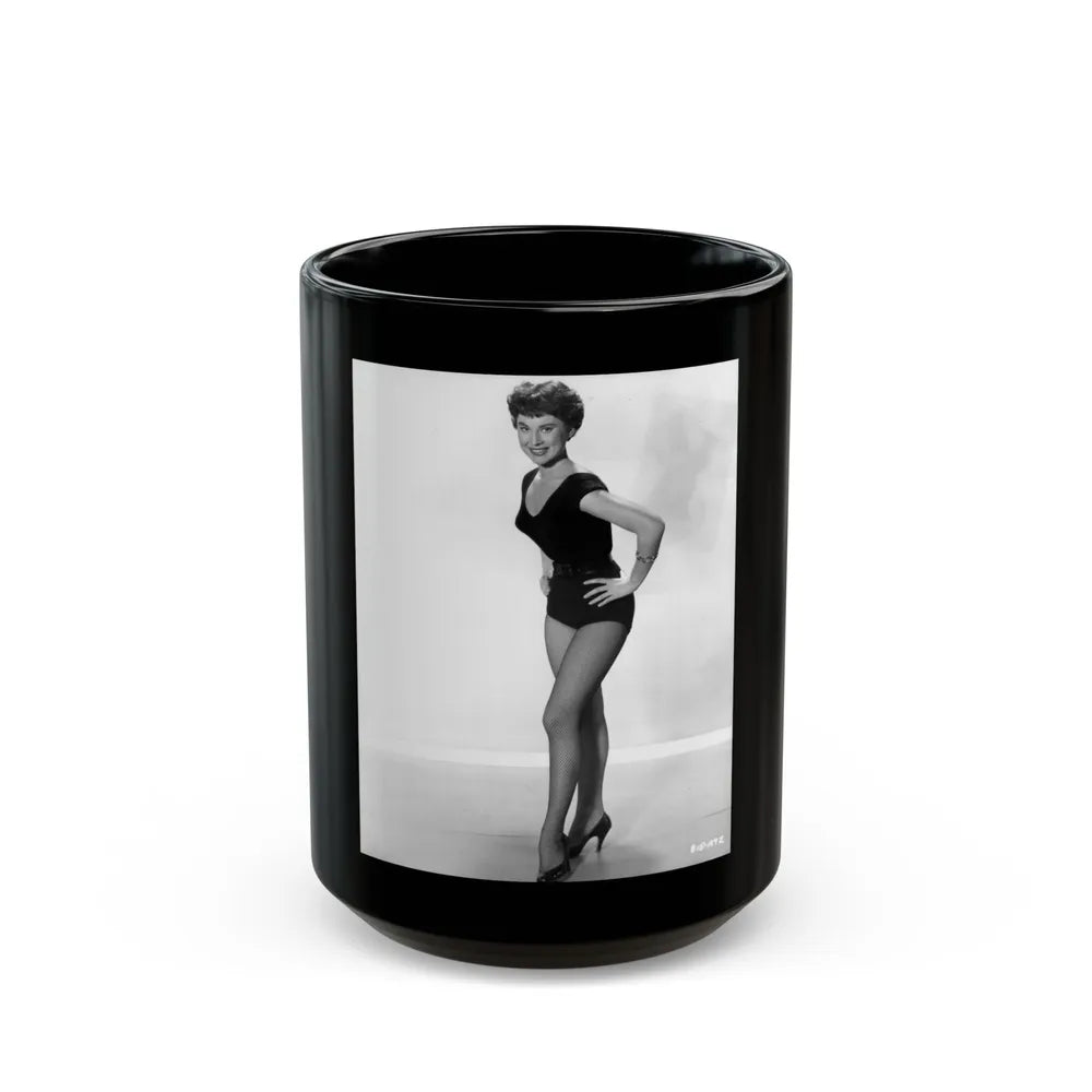 Lisa Montell #05 (Vintage Female Icon) Black Coffee Mug-15oz-Go Mug Yourself