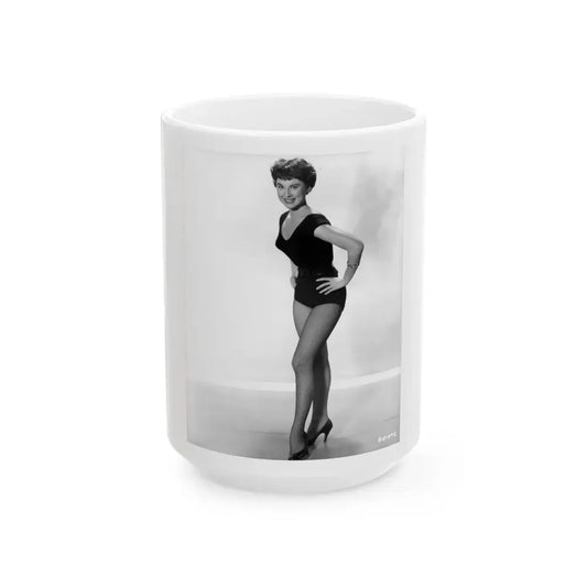 Lisa Montell #05 (Vintage Female Icon) White Coffee Mug 15oz - Go Mug Yourself