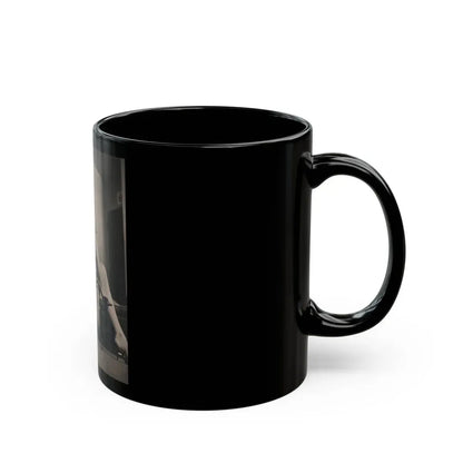 Lisa Montell #19 - International Pin-Ups Mag. '57 - 1 B&W Photo (Vintage Female Icon) Black Coffee Mug - Go Mug Yourself
