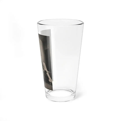 Lisa Montell #19 - International Pin-Ups Mag. '57 - 1 B&W Photo (Vintage Female Icon) Pint Glass 16oz - Go Mug Yourself
