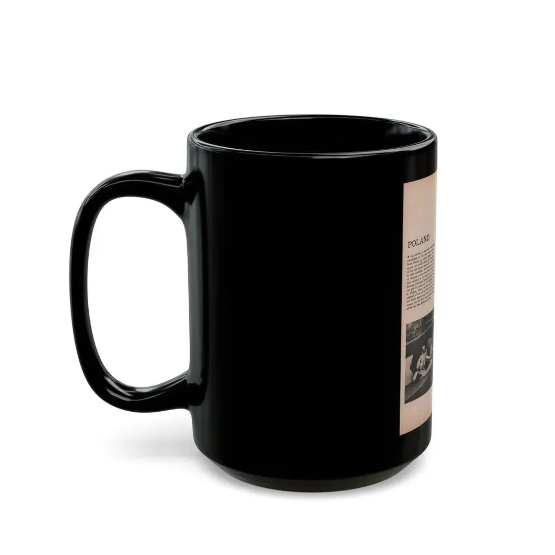 Lisa Montell #20 - International Pin-Ups Mag. '57 - 2 B&W Photos & Small Article (Vintage Female Icon) Black Coffee Mug - Go Mug Yourself