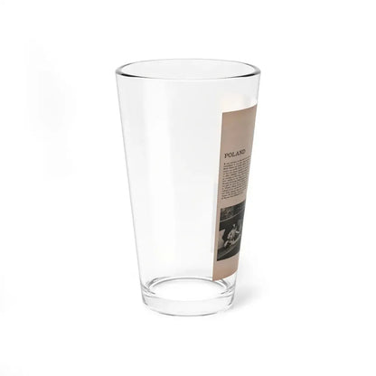 Lisa Montell #20 - International Pin-Ups Mag. '57 - 2 B&W Photos & Small Article (Vintage Female Icon) Pint Glass 16oz - Go Mug Yourself