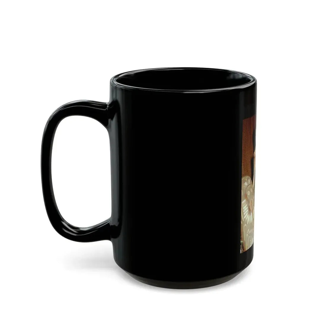Lisa Montell #23 (Vintage Female Icon) Black Coffee Mug - Go Mug Yourself