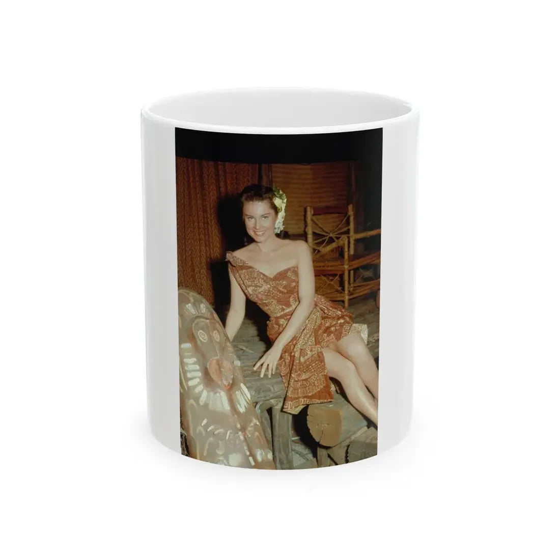 Lisa Montell #23 (Vintage Female Icon) White Coffee Mug 11oz - Go Mug Yourself