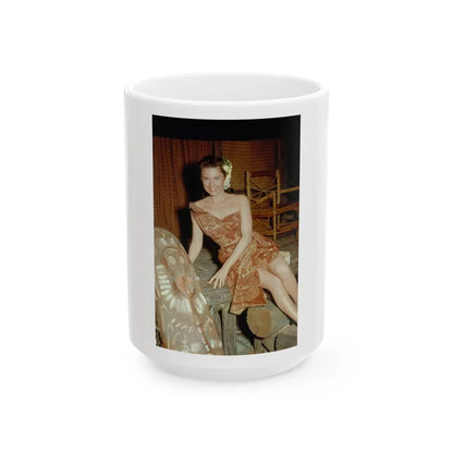 Lisa Montell #23 (Vintage Female Icon) White Coffee Mug-15oz-Go Mug Yourself