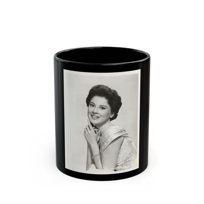 Lisa Montell #24 (Vintage Female Icon) Black Coffee Mug-11oz-Go Mug Yourself