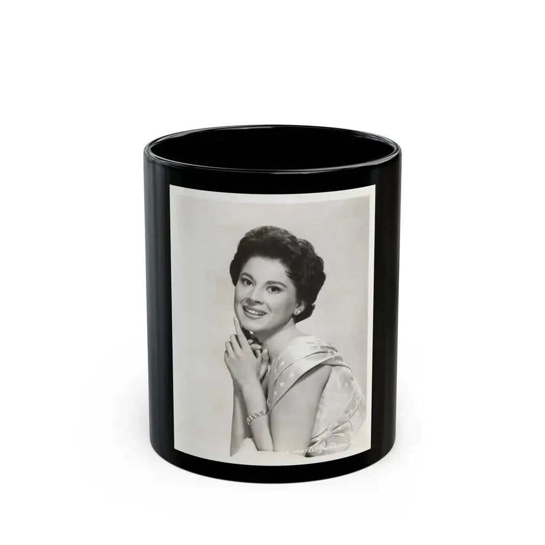 Lisa Montell #24 (Vintage Female Icon) Black Coffee Mug 11oz - Go Mug Yourself
