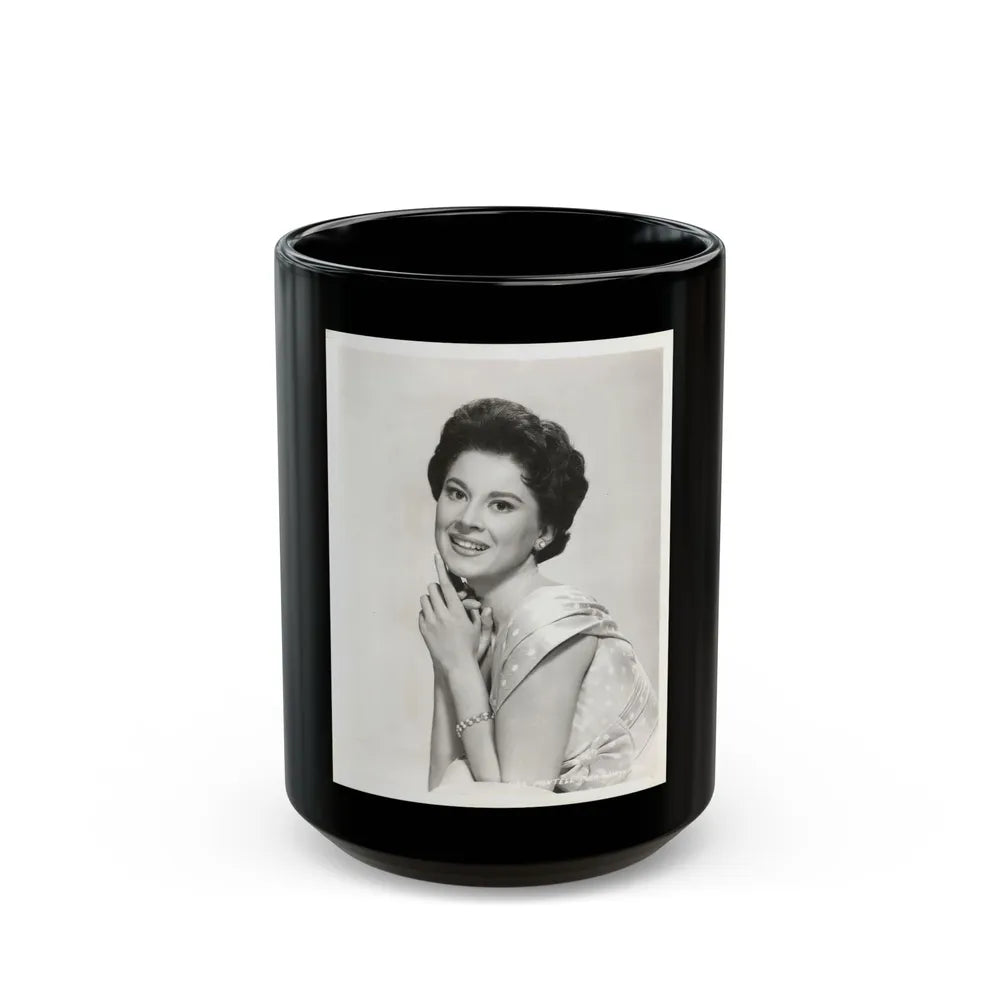 Lisa Montell #24 (Vintage Female Icon) Black Coffee Mug-15oz-Go Mug Yourself