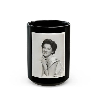 Lisa Montell #24 (Vintage Female Icon) Black Coffee Mug 15oz - Go Mug Yourself