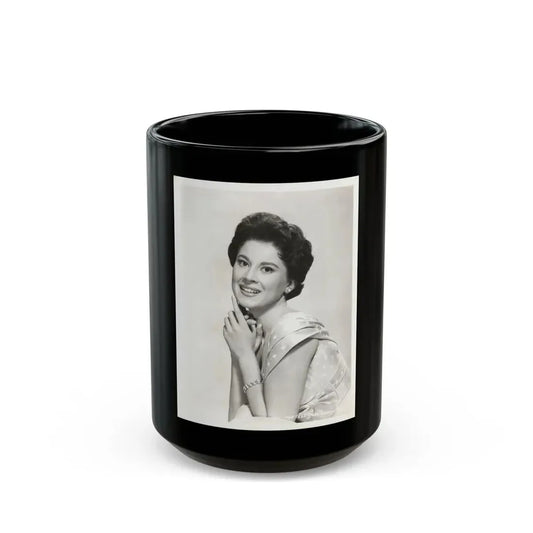 Lisa Montell #24 (Vintage Female Icon) Black Coffee Mug 15oz - Go Mug Yourself