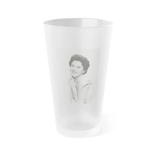 Lisa Montell #24 (Vintage Female Icon) Frosted Pint Glass 16oz 16oz Frosted - Go Mug Yourself