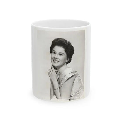 Lisa Montell #24 (Vintage Female Icon) White Coffee Mug-11oz-Go Mug Yourself