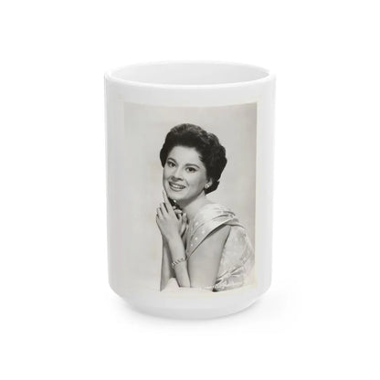 Lisa Montell #24 (Vintage Female Icon) White Coffee Mug-15oz-Go Mug Yourself