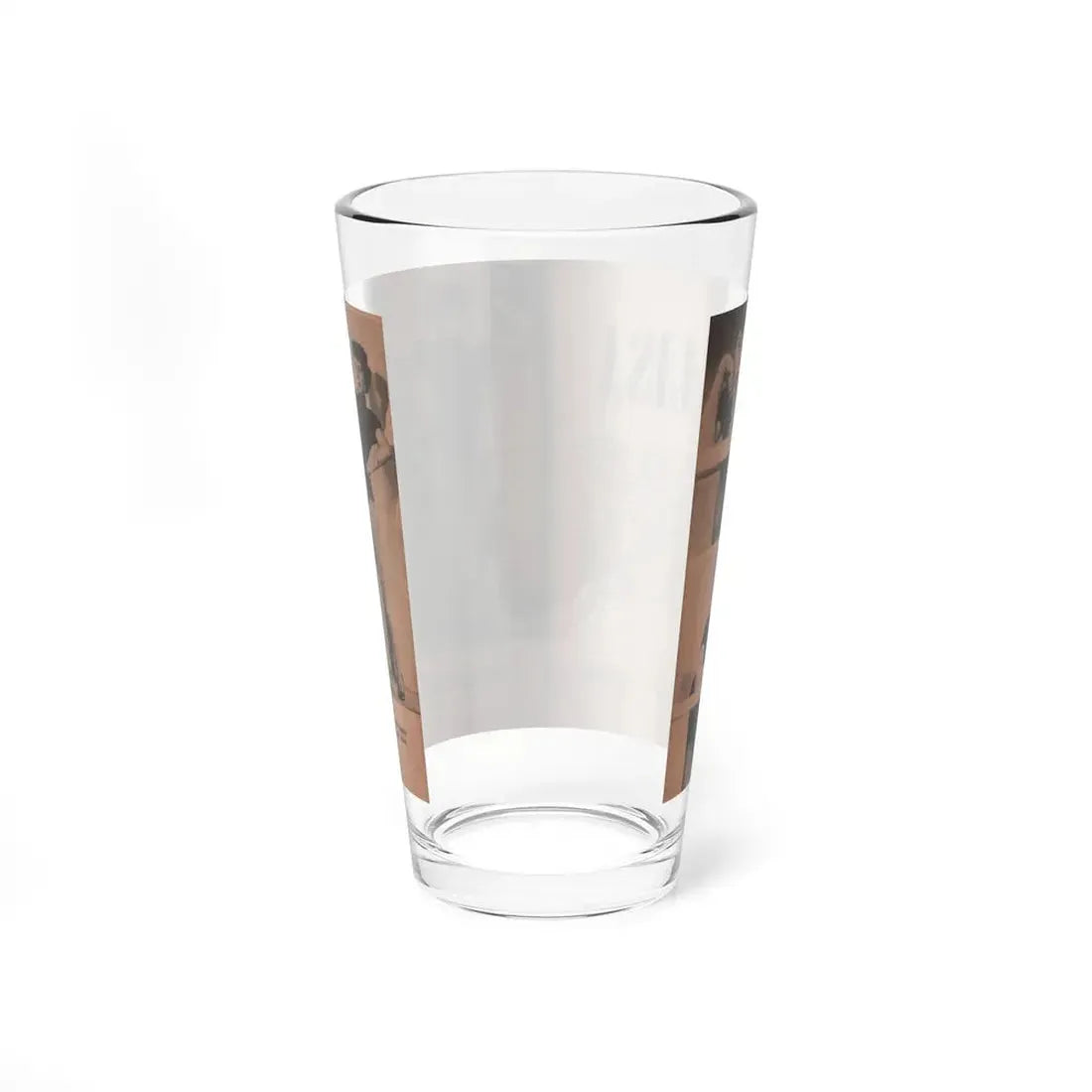 Lisa Montell #26 - 4 B&W Photos, Small Article & Captions from Pocket Pin-Ups Mag. '56 (Vintage Female Icon) Pint Glass 16oz - Go Mug Yourself