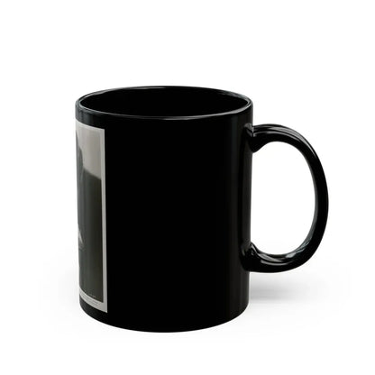 Lisa Montell #31 (Vintage Female Icon) Black Coffee Mug - Go Mug Yourself