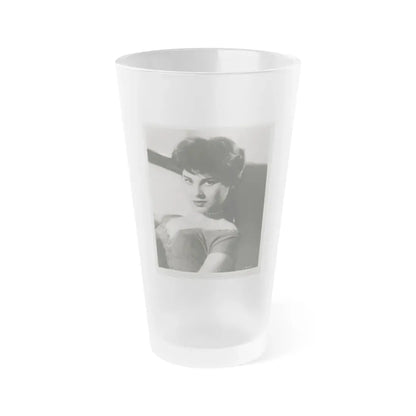 Lisa Montell #31 (Vintage Female Icon) Frosted Pint Glass 16oz 16oz Frosted - Go Mug Yourself
