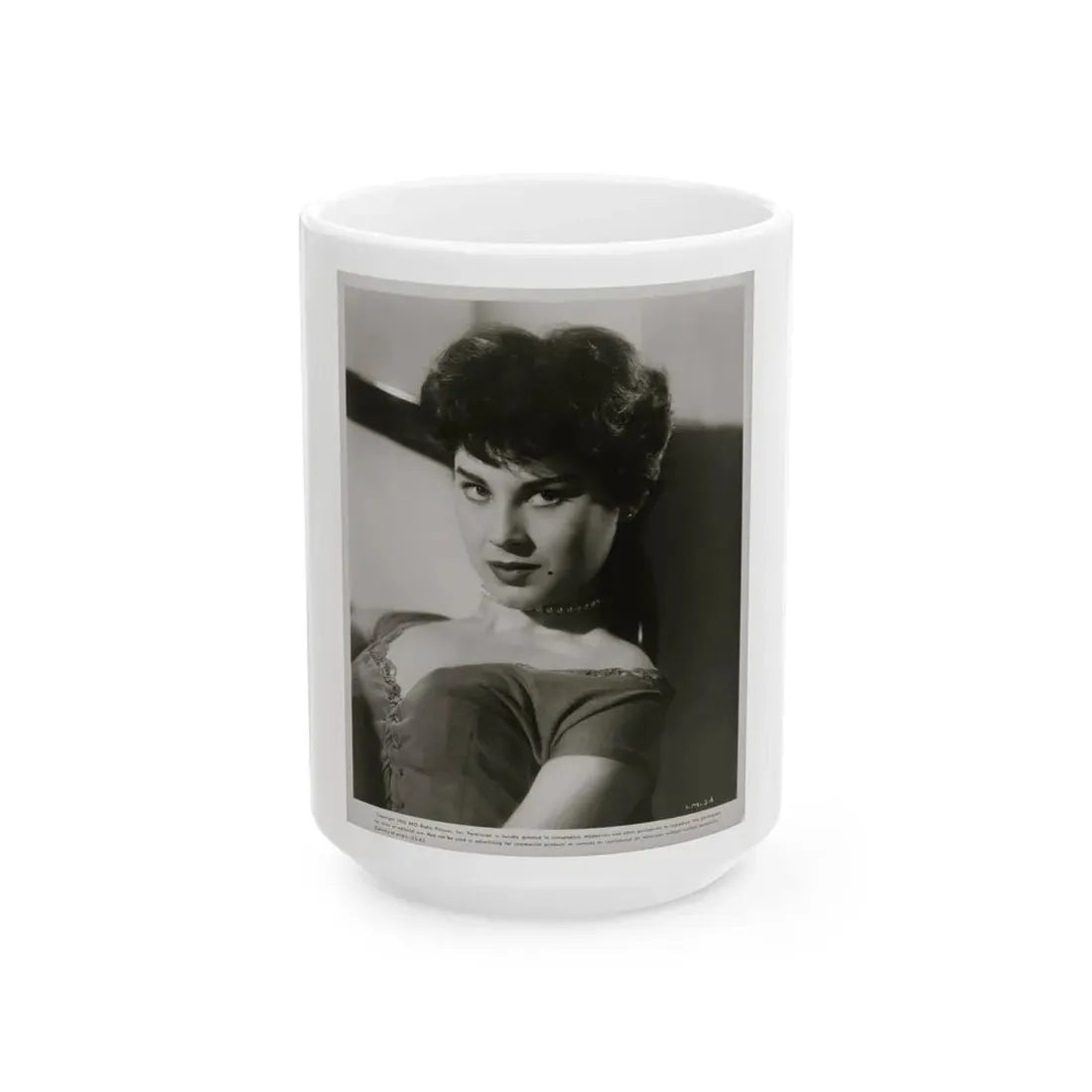 Lisa Montell #31 (Vintage Female Icon) White Coffee Mug 15oz - Go Mug Yourself
