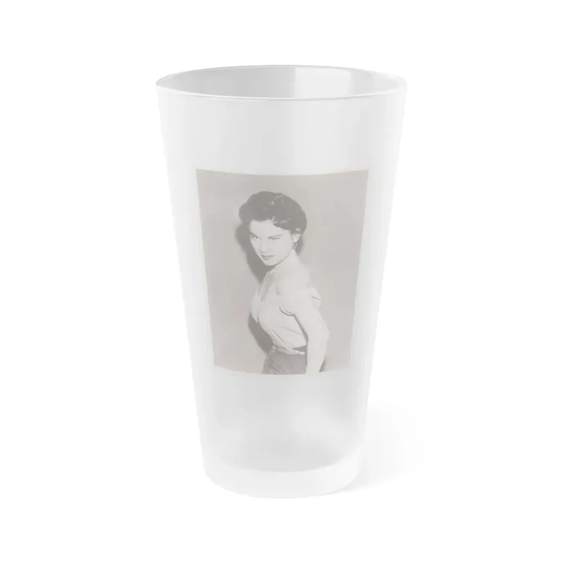 Lisa Montell #33 (Vintage Female Icon) Frosted Pint Glass 16oz 16oz Frosted - Go Mug Yourself