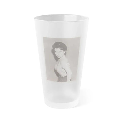 Lisa Montell #33 (Vintage Female Icon) Frosted Pint Glass 16oz 16oz Frosted - Go Mug Yourself