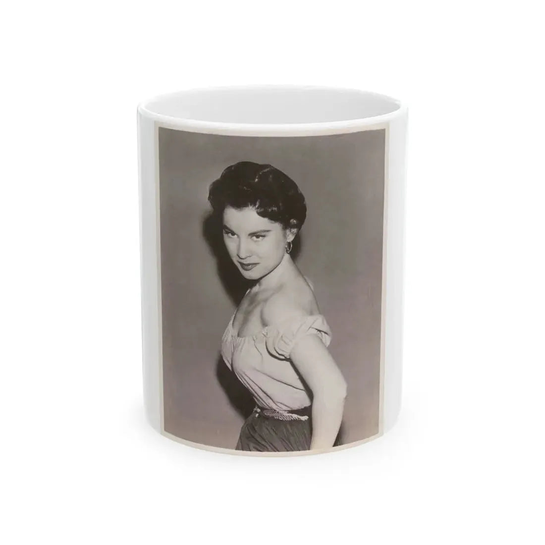Lisa Montell #33 (Vintage Female Icon) White Coffee Mug 11oz - Go Mug Yourself