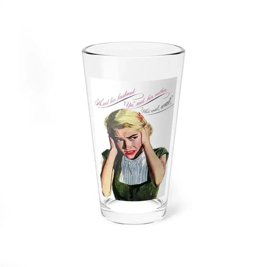 Listening Heart, Today's Woman magazine, November 1949 - Pint Glass 16oz 16oz - Go Mug Yourself
