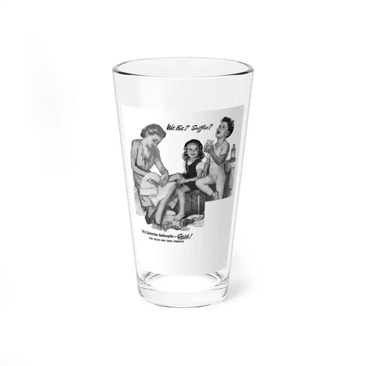 Listerine ad, Woman's Home Companion, January 1948 - Pint Glass 16oz 16oz - Go Mug Yourself