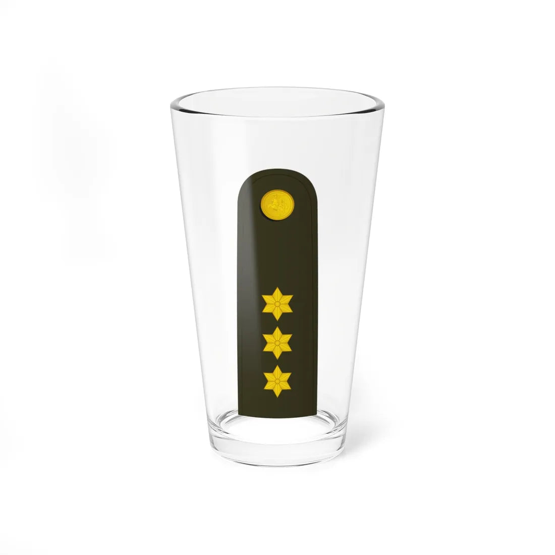 Lithuania Army OF 2 (Lithuania) (Military Rank) Pint Glass 16oz 16oz - Go Mug Yourself