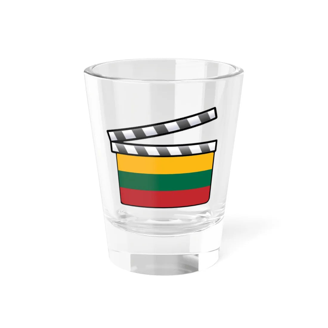 Lithuania film clapperboard (Lithuania) Shot Glass 1.5oz 1.5oz - Go Mug Yourself