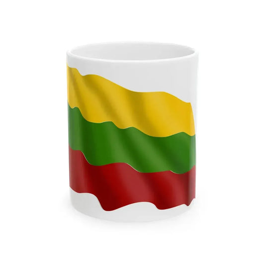 Lithuania-flag (Lithuania) White Coffee Mug 11oz - Go Mug Yourself