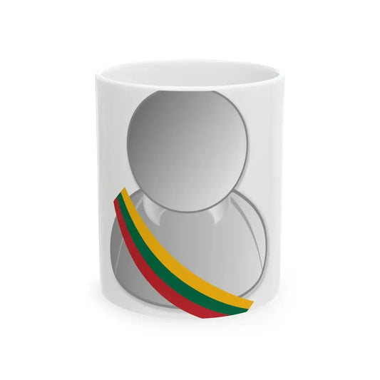 Lithuania politic personality icon (Lithuania) White Coffee Mug 11oz - Go Mug Yourself