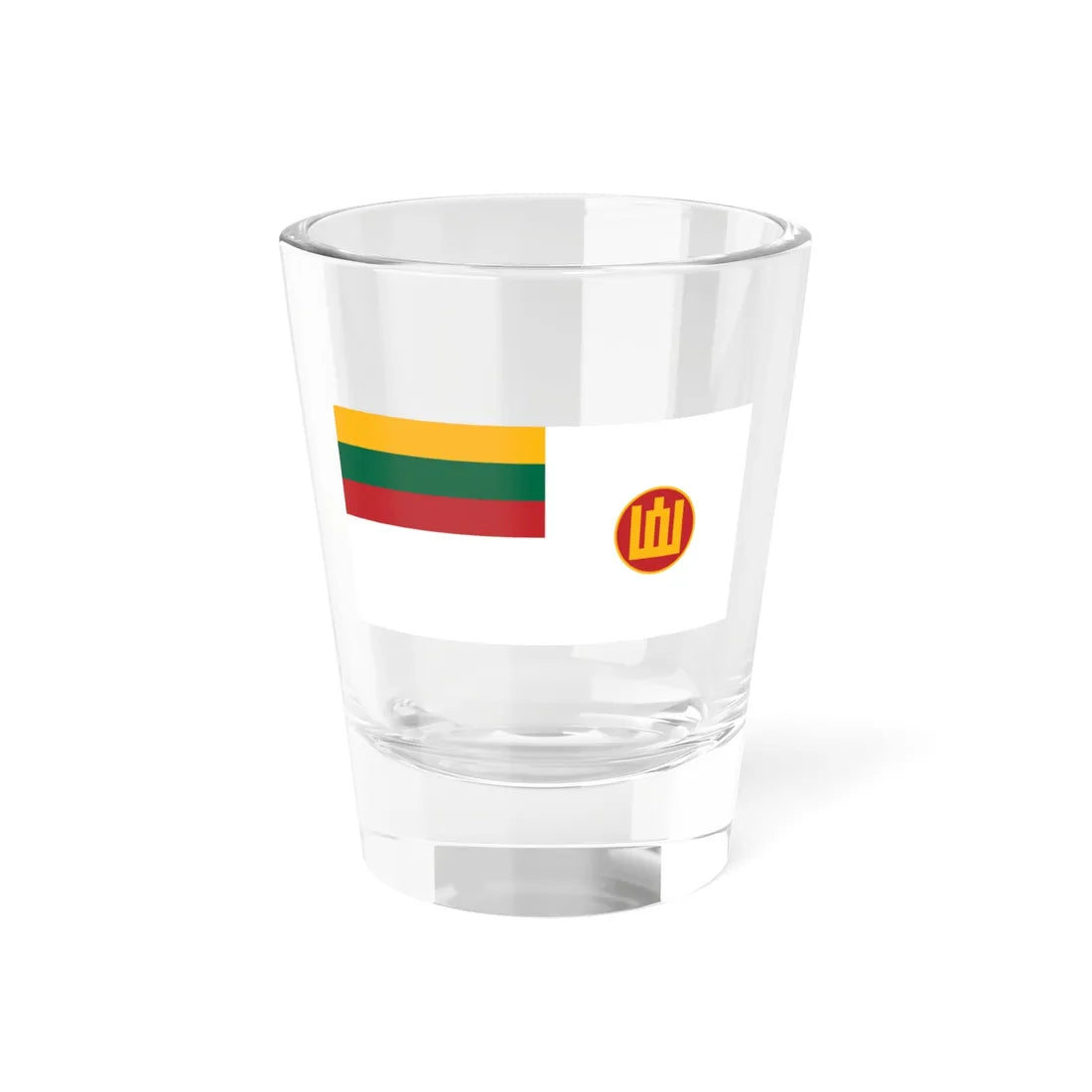 Lithuanian Minister of Defences flag (Lithuania) Shot Glass 1.5oz 1.5oz - Go Mug Yourself