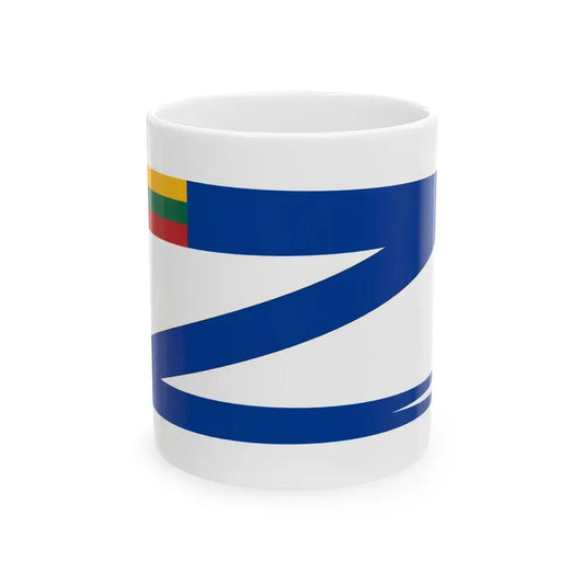 Lithuanian Naval pennant (Lithuania) White Coffee Mug 11oz - Go Mug Yourself