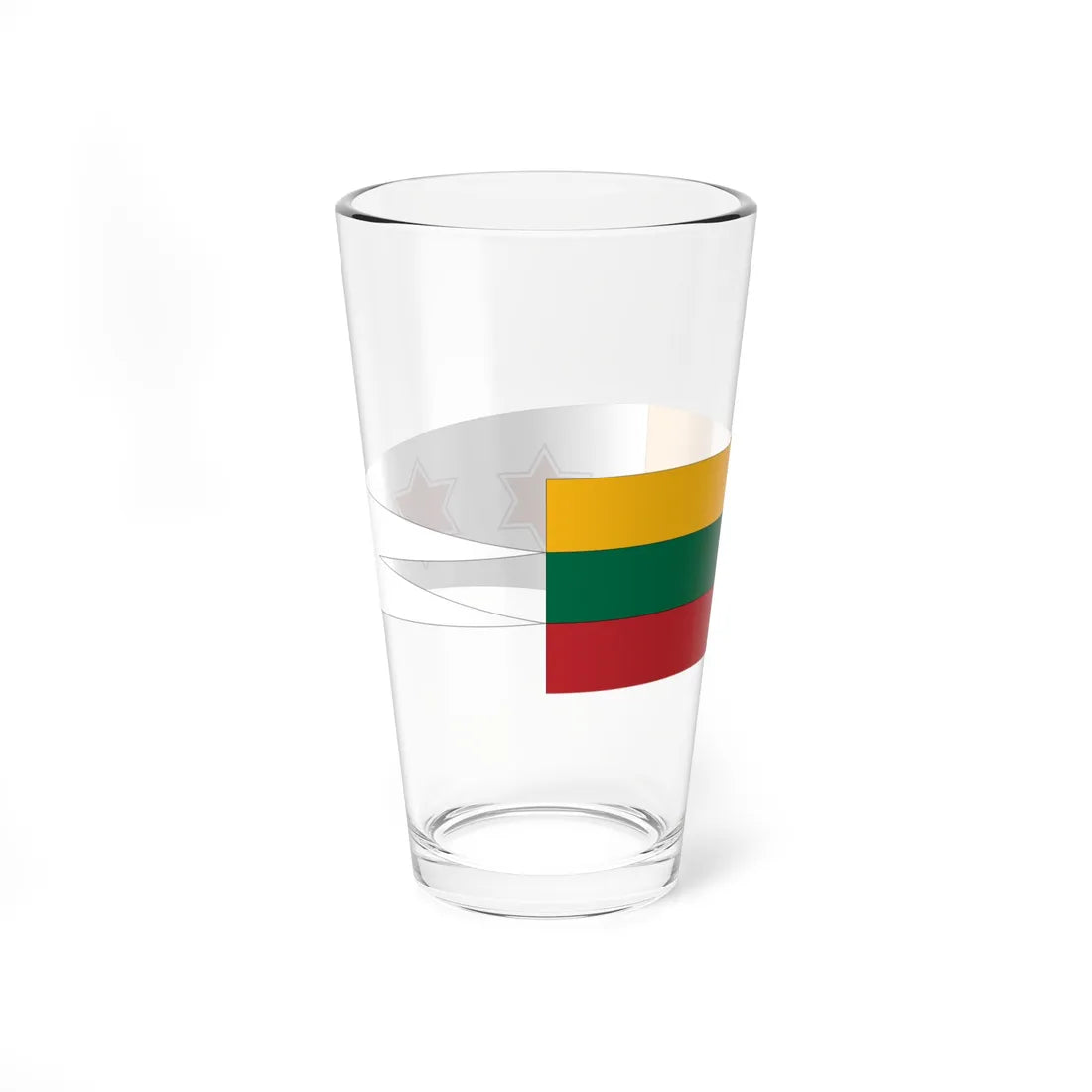 Lithuanian Navy Brigade Commanders pennant (Lithuania) Pint Glass 16oz - Go Mug Yourself