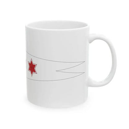 Lithuanian Navy Brigade Commanders pennant (Lithuania) White Coffee Mug - Go Mug Yourself
