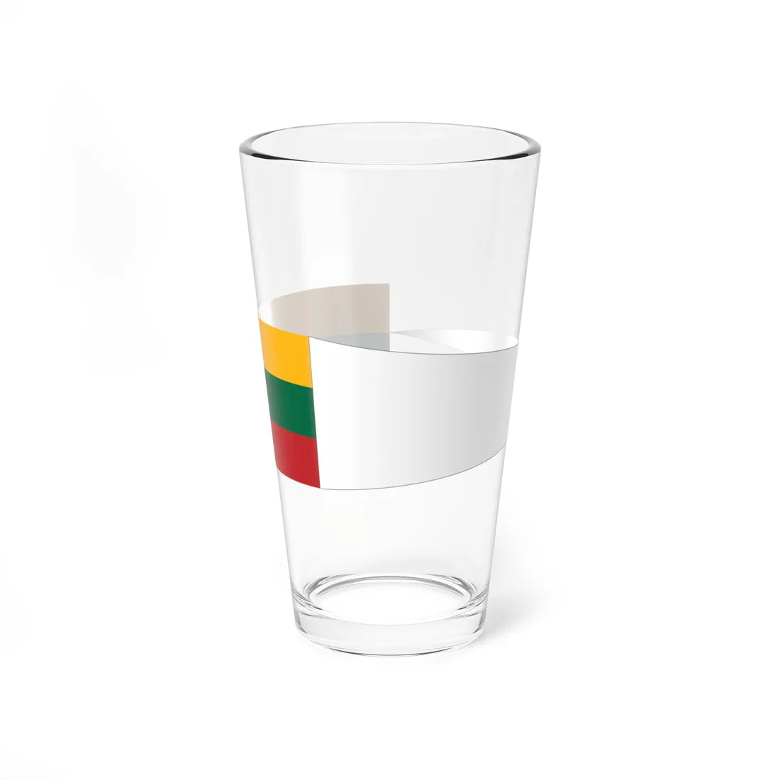 Lithuanian Navy Group Commanders pennant (Lithuania) Pint Glass 16oz 16oz - Go Mug Yourself