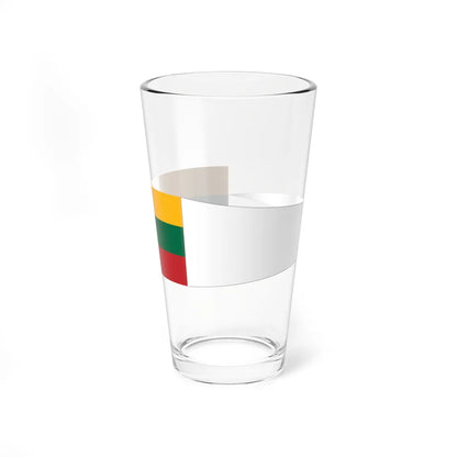 Lithuanian Navy Group Commanders pennant (Lithuania) Pint Glass 16oz 16oz - Go Mug Yourself