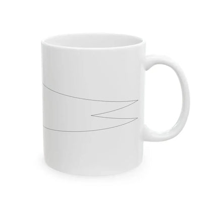 Lithuanian Navy Group Commanders pennant (Lithuania) White Coffee Mug - Go Mug Yourself