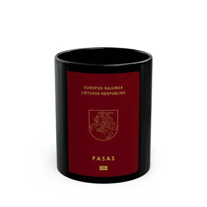 Lithuanian Passport - Black Coffee Mug 11oz - Go Mug Yourself