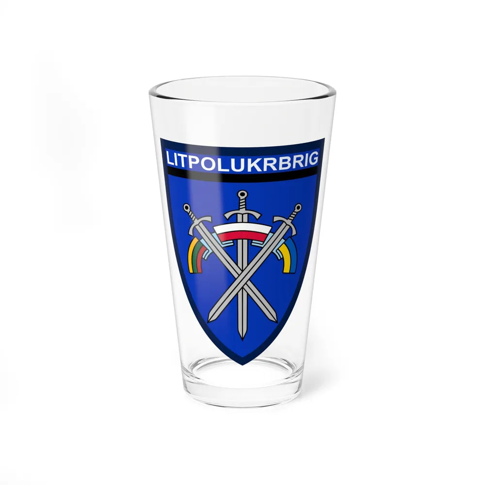 LITPOLUKRBRIG 2 (Ukraine) Pint Glass 16oz-16oz-Go Mug Yourself