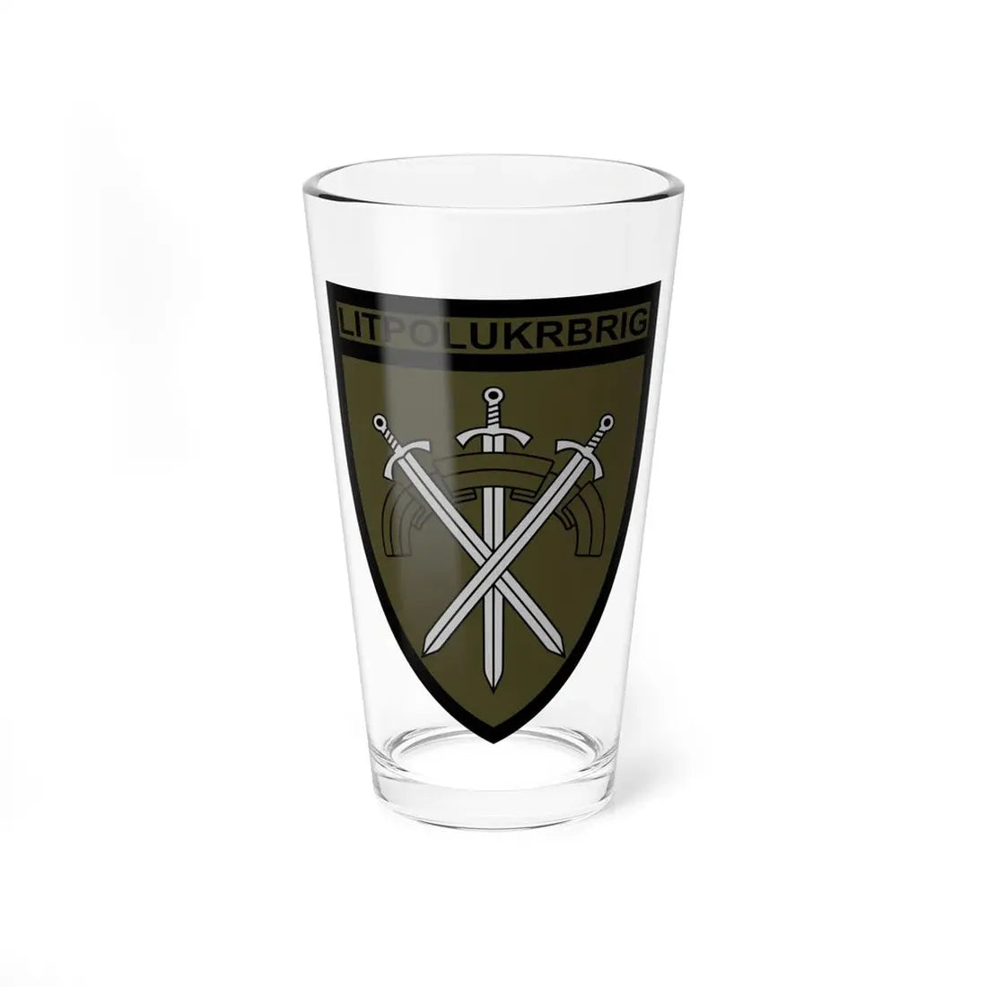 LITPOLUKRBRIG 3 (Ukraine) Pint Glass 16oz 16oz - Go Mug Yourself
