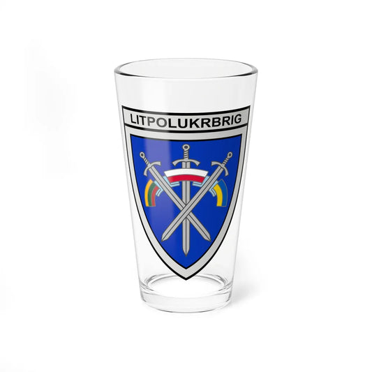 LITPOLUKRBRIG (Ukraine) Pint Glass 16oz-16oz-Go Mug Yourself