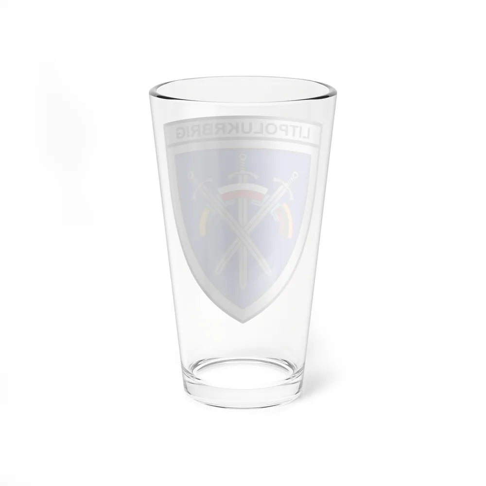 LITPOLUKRBRIG (Ukraine) Pint Glass 16oz-Go Mug Yourself