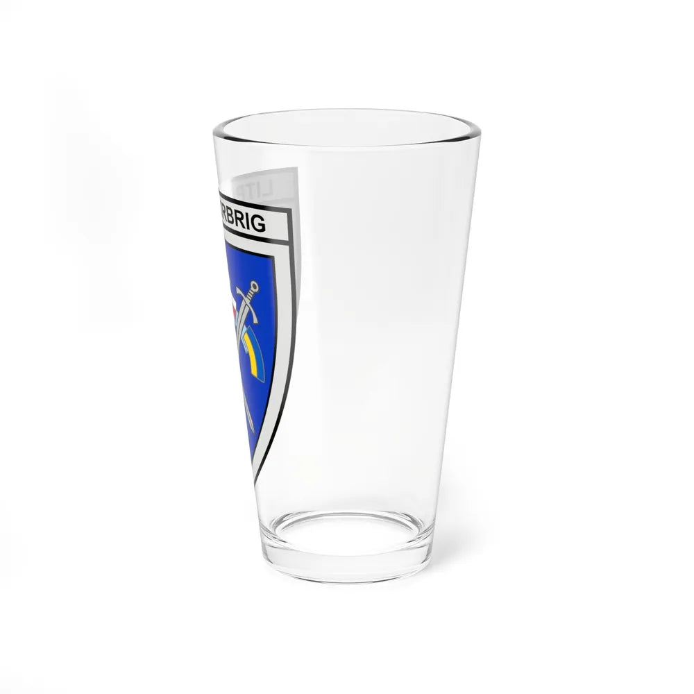 LITPOLUKRBRIG (Ukraine) Pint Glass 16oz-Go Mug Yourself