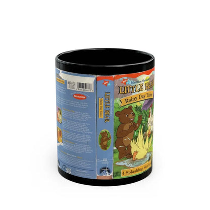 LITTLE BEAR RAINY DAY TALES (VHS COVER) - Black Coffee Mug 11oz - Go Mug Yourself